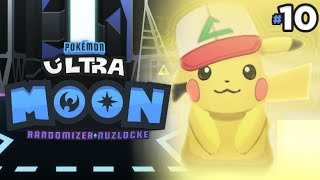 ASH HAT PIKACHU | Pokemon Ultra Sun & Ultra Moon Randomizer Nuzlocke - 10 w/ TheHeatedMo