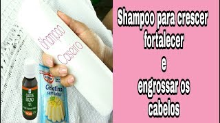 SHAMPOO DE GELATINA E ÓLEO DE RÍCINO