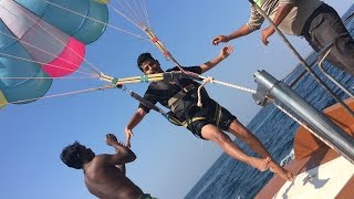 DID PARASAILING AND WATER SPORTS - GOA VLOG | DAY 4 | Crazy Duksh