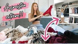 Ich miste meinen Kleiderschrank KOMPLETT aus! AUSMISTEN EXTREM 2020! | LauraJoelle