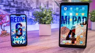 Xiaomi Redmi 6 PRO и Xiaomi Mi Pad 4 - знакомство с планшетом и новым смартфоном