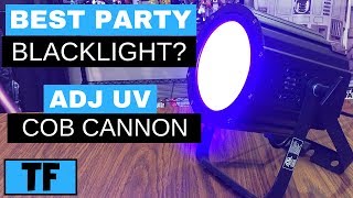 Best Black Light For Parties and Dances? | ADJ UV Cob Cannon Review and Glow Dance Setup