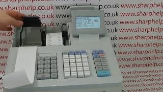 Sharp XEA307 / XE-A307 Cash Register How to Load a New Till Roll