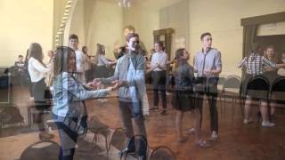 Синий платочек, танец-флэшмоб