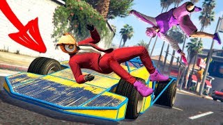 ГТА 5 ОНЛАЙН - Я ПРИДАВИЛ ЕГО МАШИНОЙ! ТРОЛЛИНГ С МАШИНОЙ РАМПОЙ! ПРАНК (GTA 5 ONLINE)