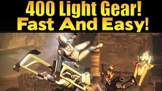 Destiny - How To Get 400 Light Gear Drops EASY And FAST Method!