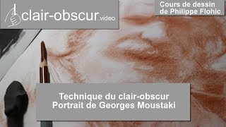 clair-obscur.video - Exercice sur le clair-obscur : "portrait de Georges Moustaki"