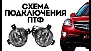 Как подключить птф Changan CS35. Схема подключения противотуманок.