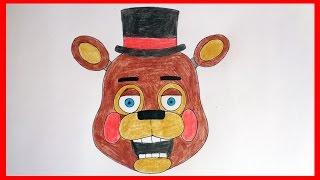 How to draw Toy Freddy five nights at freddy's characters