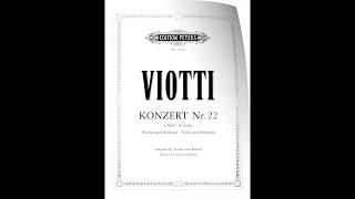 Giovanni Battista Viotti - Violin Concerto No. 22 in A minor (full with solo violin score)