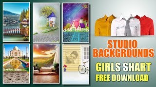 Latest Psd creative Studio Background 2019 Free download Girls Shart psd templates  fully editable.