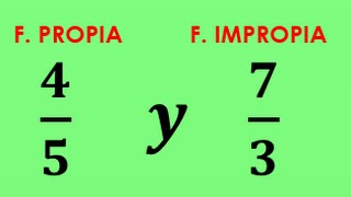 Fracciones propias e impropias representación con chocolate