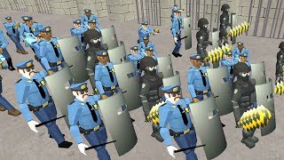 BATTLE SIMULATOR: PRISON & POLICE - Walkthrough Gameplay - INTRO (Android)