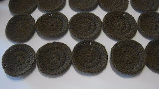 КАК СВЯЗАТЬ КОВРИК ИЗ КРУЖОЧКОВ КРЮЧКОМ