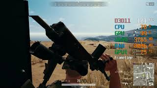 AMD Radeon RX 570 -- Intel Core i3-9100F -- PUBG FPS Test Miramar Competitive