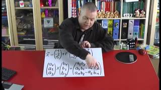 Umformung Parameterform in Koordinantenform mit Kreuzprodukt | Mathematik
