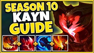 #1 KAYN WORLD HOW TO WIN EVERY GAME IN SEASON 10 (BEST STRATEGY POSSIBLE) - League of Legends