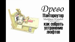 Древо.Пантороутер. Как собрать,Устранение люфтов. (Pantorouter) Matthias Wandel.