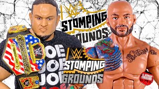 RICOCHET VS SAMOA JOE WWE UNITED STATES CHAMPIONSHIP ACTION FIGURE MATCH! WWE STOMPING GROUNDS!