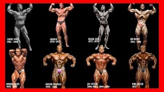 Mr. Olympia All Winners Compilation for all time [1965 - 2017] - Bodybuilding Motivation History