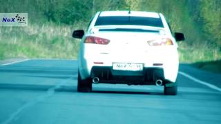 NeX® _Mitsubishi Lancer X. Игрек( Y-pipe) с насадками Ø 101 мм. Не заметить невозможно.Забыть нельзя