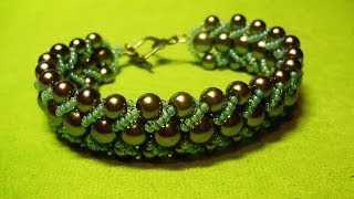 Браслет. Техника " Плоский американский жгут" / Bracelet. The technique of " Flat American harness"