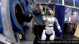 Deploying the NASA Valkyrie Humanoid for IED Response: An Initial Approach and Evaluation Summary