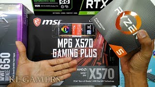 AMD Ryzen 5 3600 msi MPG X570 GAMING PLUS Hyper X PREDATOR RGB MWE 650W GALAX RTX 2060 GAMING RIG