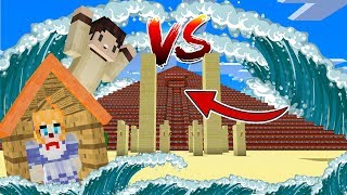 CÙNG LUCY THỬ THÁCH SÓNG THẦN TNT KIM TỰ THÁP TRONG MINECRAFT*OOPS GUMBALL MINECRAFT