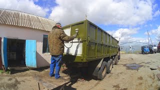 Проверяем работу ACROS-530 после ремонта.Покраска нового кузова КАМАЗА. (115-День 3-Сезона)