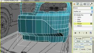 Уточняем геометрию бампера BMW в 3Ds Max 2010 (10/26)