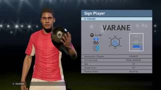 Raphaël Varane - Pro Evolution Soccer 2016