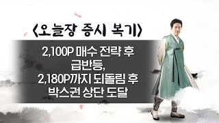 2월 14일_명인들의 복기_2,100P 매수 전략 제시 이후 급반등, 2,180P까지 되돌림 이후 박스권 상단 도달