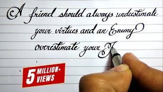 Beautiful English handwriting styles | English neat and clean cursive handwriting styles # 14
