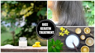 Rice Keratin Treatment At Home For Straight, Shiny & Frizz Free Hair !