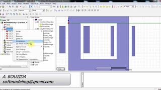 Single phase transformer Maxwell2D