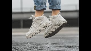 NIKE AIR MORE UPTEMPO “LIGHT BONE” Unboxing Review From www.ajking.ru