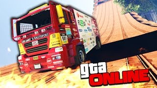 ГОНКИ НА ОГРОМНЫХ ГРУЗОВИКАХ ПО АДСКИМ РАМПАМ В GTA 5 ONLINE