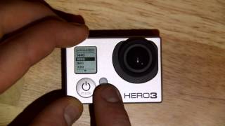 Video Resolution: GoPro HERO3 Menu and camera setup