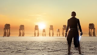 The Last Jedi Luke vs Kylo | Unfinished Sunset Crait Map | Star Wars Battlefront II