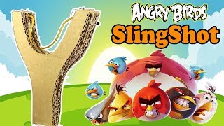 Diy Angry Birds Slingshot From Cardboard | How To make Simple Slingshot At Home