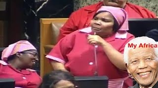 South Africa Parliament. Honorable Mafu: "I Draw."