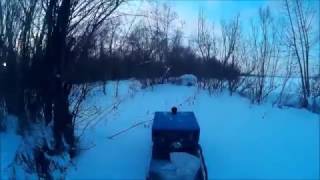 Мотобуксировщик по глубокому снегу-2
