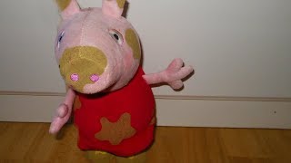 Peppa Pig   Jumping in Muddy Puddles Peppa soft/plush talking toy review