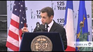 Discours de N. Sarkozy : 125e anniversaire de la Statue de la Liberté