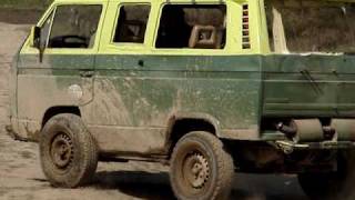 VW Bus T3 syncro Treffen Karenz Luft Men in Dreck