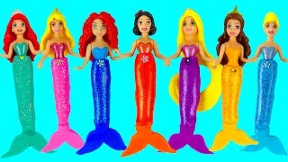 Поделки из пластилина Play-Doh: Принцессы Диснея Русалки. Наряды русалочек из Плей До