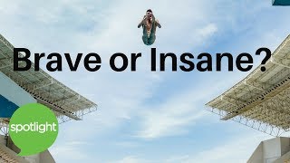 "Brave or Insane?" - practice English with Spotlight