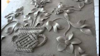 ceramic wall sculpture