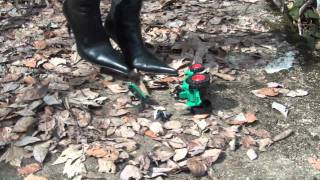 Crush Plastic in Boots
